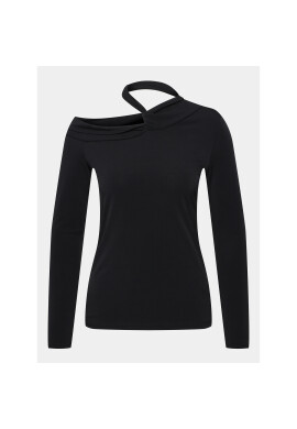 Sisley Блуза 34KBL103P Черен Slim Fit - Pepit.bg