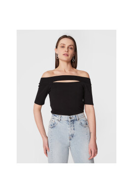 Sisley Блуза 3TP9W1007 Черен Slim Fit - Pepit.bg