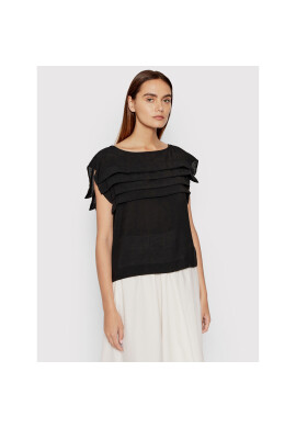 Sisley Блуза 52C7LQ01B Черен Relaxed Fit - Pepit.bg
