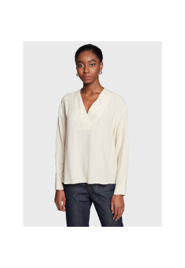 Sisley Блуза 56ICLQ02O Бежов Regular Fit - Pepit.bg