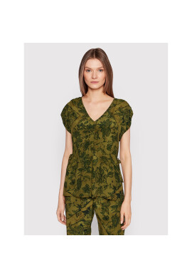 Sisley Блуза 5PYXLQ01F Зелен Regular Fit - Pepit.bg