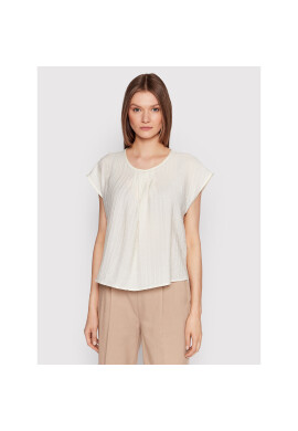 Sisley Блуза 5XYWLQ018 Бял Straight Fit - Pepit.bg