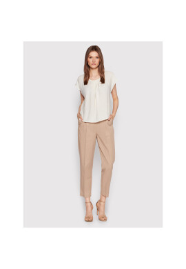Sisley Блуза 5XYWLQ018 Бял Straight Fit - Pepit.bg