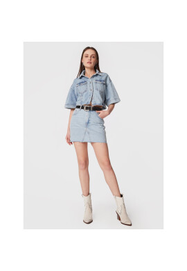 Sisley Дънкова пола 497SL0010 Син Regular Fit - Pepit.bg