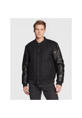 Sisley Яке бомбър 28GCSN012 Черен Regular Fit - Pepit.bg