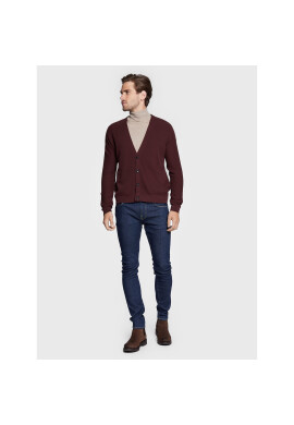 Sisley Кардиган 10C1S600A Бордо Regular Fit - Pepit.bg