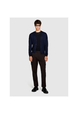Sisley Кардиган 11BAS600J Тъмносин Regular Fit - Pepit.bg