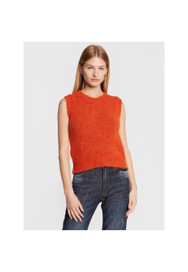 Sisley Пуловер 102VM101X Оранжев Regular Fit - Pepit.bg
