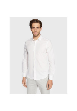 Sisley Риза 5CNX5QL19 Бял Slim Fit - Pepit.bg