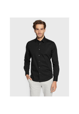 Sisley Риза 5CNX5QL19 Черен Slim Fit - Pepit.bg