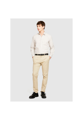 Sisley Риза 5PFRSQ02D Бежов Regular Fit - Pepit.bg