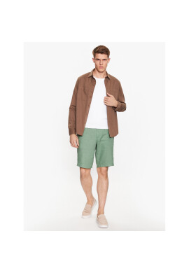 Sisley Шорти от плат 4AGHS900O Зелен Regular Fit - Pepit.bg