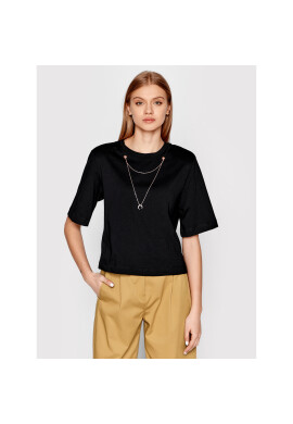 Sisley Тишърт 3AIRL100E Черен Relaxed Fit - Pepit.bg