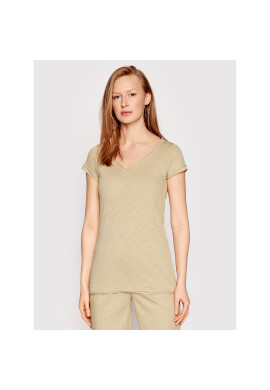 Sisley Тишърт 3TNHL4007 Бежов Regular Fit - Pepit.bg