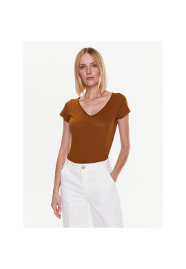 Sisley Тишърт 3TNHL4007 Кафяв Regular Fit - Pepit.bg
