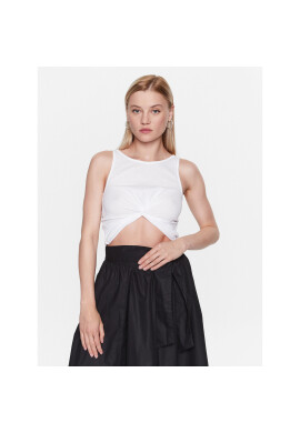 Sisley топ 3FPZLH00I Бял Regular Fit - Pepit.bg