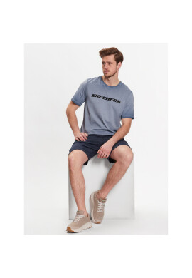 Skechers Тишърт Diamond Wash Heritage M02TS76 Син Regular Fit - Pepit.bg