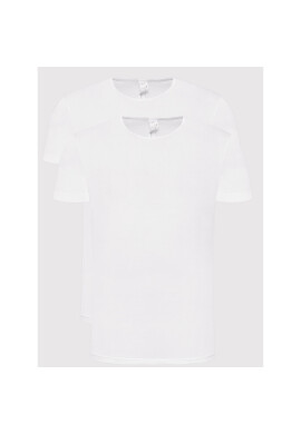 Sloggi Комплект 2 тишъртки 10163155 Бял Regular Fit - Pepit.bg