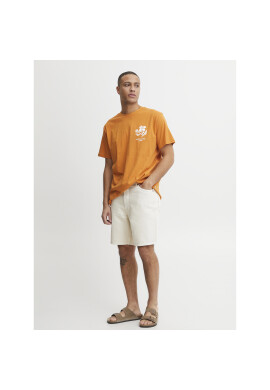 Solid Дънкови шорти 21107796 Екрю Regular Fit - Pepit.bg