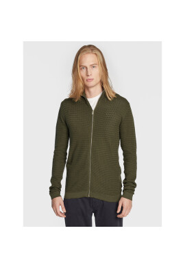 Solid Кардиган 21103418 Зелен Slim Fit - Pepit.bg