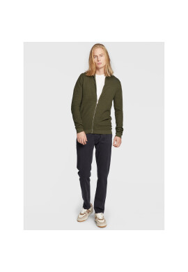 Solid Кардиган 21103418 Зелен Slim Fit - Pepit.bg