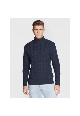Solid Поло Deker 21107338 Тъмносин Regular Fit - Pepit.bg
