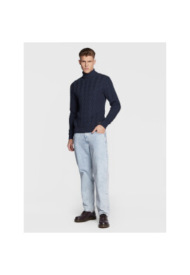 Solid Поло Deker 21107338 Тъмносин Regular Fit - Pepit.bg