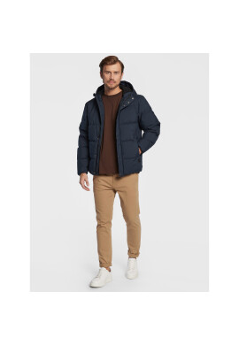 Solid Пухено яке 21107078 Тъмносин Regular Fit - Pepit.bg
