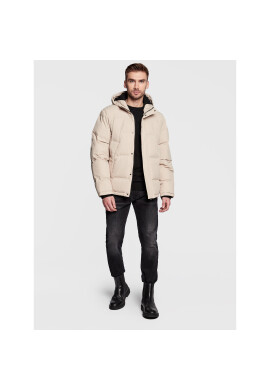 Solid Пухено яке 21107091 Екрю Regular Fit - Pepit.bg