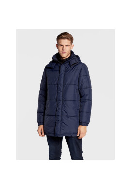Solid Пухено яке 21107217 Тъмносин Regular Fit - Pepit.bg