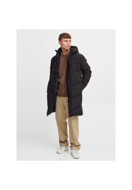 Solid Пухено яке 21107825 Черен Regular Fit - Pepit.bg