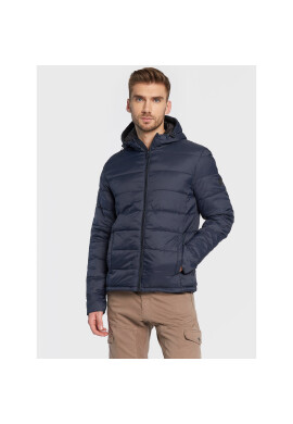 Solid Пухено яке Cole 21107081 Тъмносин Regular Fit - Pepit.bg