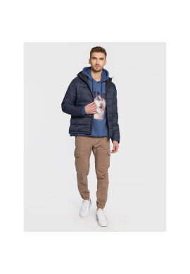 Solid Пухено яке Cole 21107081 Тъмносин Regular Fit - Pepit.bg