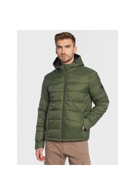 Solid Пухено яке Cole 21107081 Зелен Regular Fit - Pepit.bg