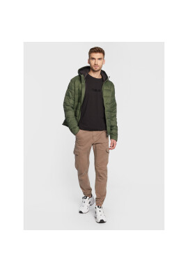 Solid Пухено яке Cole 21107081 Зелен Regular Fit - Pepit.bg