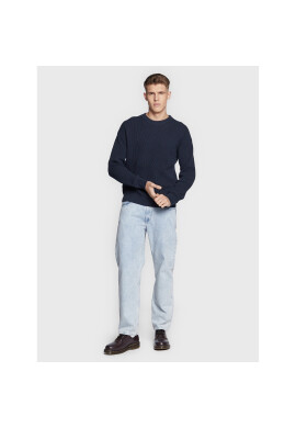Solid Пуловер Dryden 21107347 Тъмносин Boxy Fit - Pepit.bg