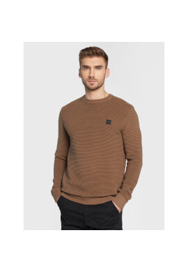 Solid Пуловер Valencia 21106094 Кафяв Regular Fit - Pepit.bg