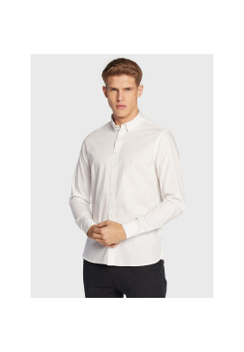 Solid Риза 21103247 Бял Slim Fit - Pepit.bg
