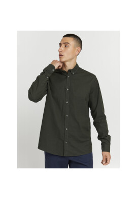 Solid Риза 21106618 Зелен Regular Fit - Pepit.bg