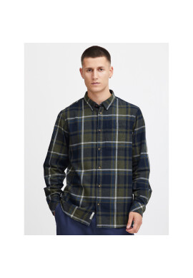 Solid Риза 21107051 Зелен Regular Fit - Pepit.bg
