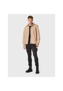 Solid Риза 21107469 Бежов Casual Fit - Pepit.bg