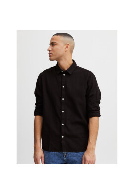 Solid Риза 21107646 Черен Regular Fit - Pepit.bg