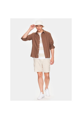 Solid Риза 21107646 Кафяв Regular Fit - Pepit.bg