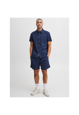 Solid Риза 21107684 Син Regular Fit - Pepit.bg