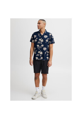 Solid Риза 21107687 Тъмносин Regular Fit - Pepit.bg