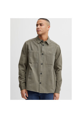 Solid Риза 21107710 Зелен Regular Fit - Pepit.bg