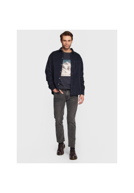 Solid Риза Dahy 21107322 Тъмносин Casual Fit - Pepit.bg