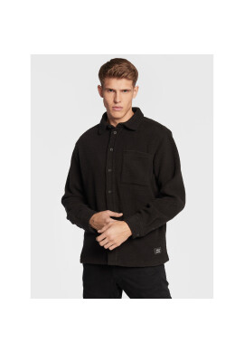 Solid Риза Doyoon Pile 21107469 Черен Oversize - Pepit.bg
