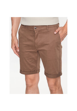 Solid Шорти от плат 21200395 Кафяв Regular Fit - Pepit.bg