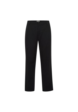 Solid Текстилни панталони 21107039 Черен Regular Fit - Pepit.bg